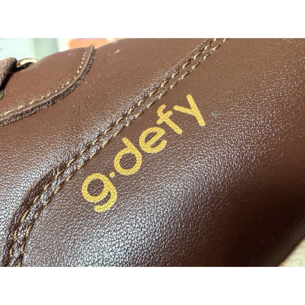 GDEFY Men's Size 13 W Brown Leather Orthopedic Walking Shoes Comfort Fit